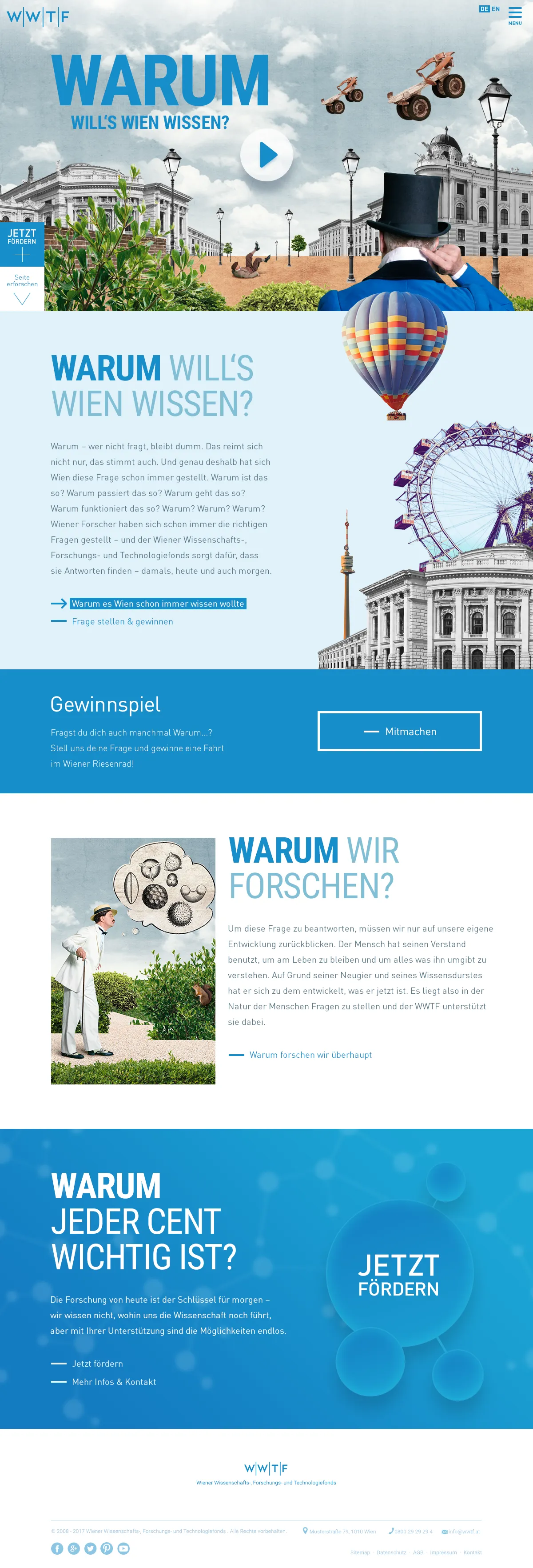 WWTF project interface
